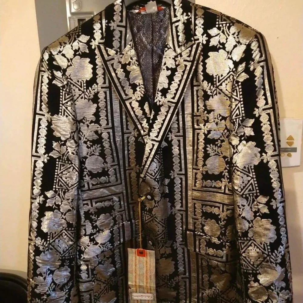 Robert graham sample metallic silver & black jacke - Picture 1 of 3